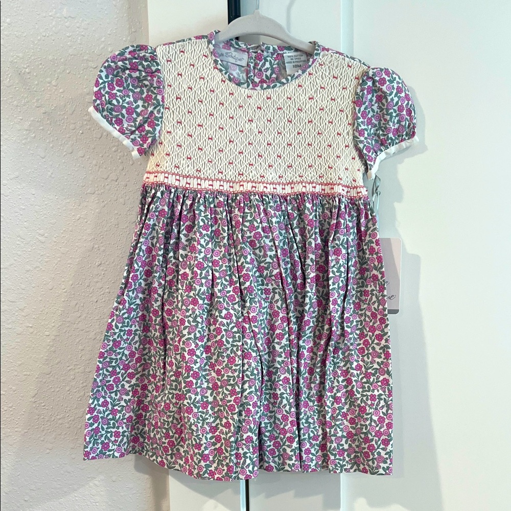 NWT Carriage Boutique Smocked Floral Dress